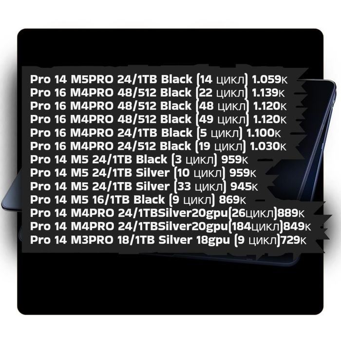 MacBook Air Pro M4/M5 новые
