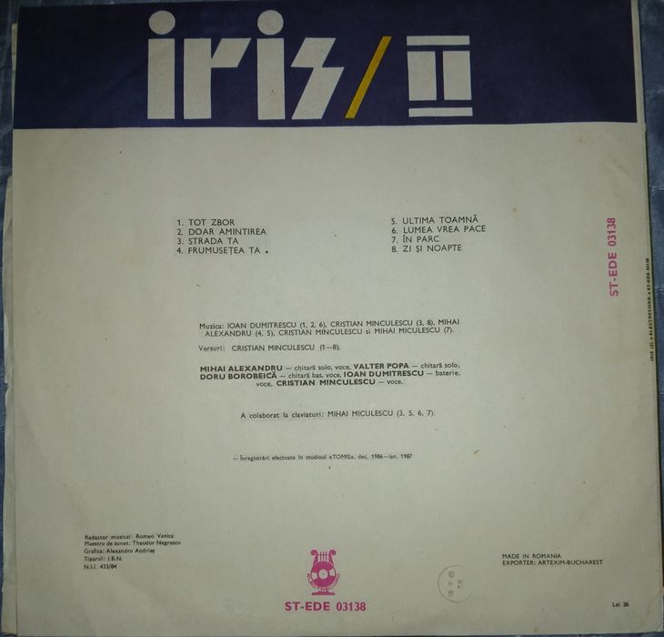 Vinil Iris / II 1984