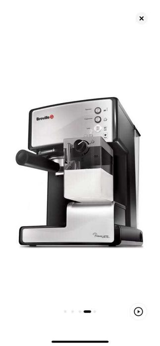 Espressor manual Breville Prima Latte, 15 bari, 1.5 l, argintiu