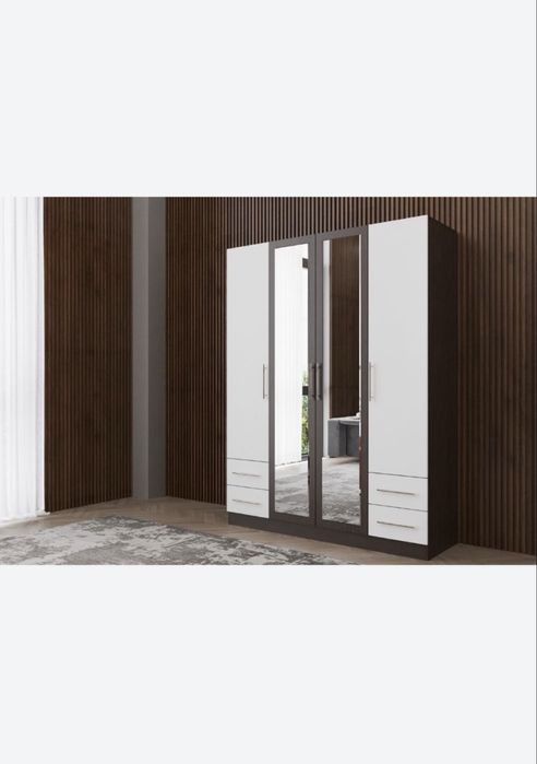 ЖАҢА Шкаф «Атлант» 4Д – заманауи стиль, сапалы мебель.