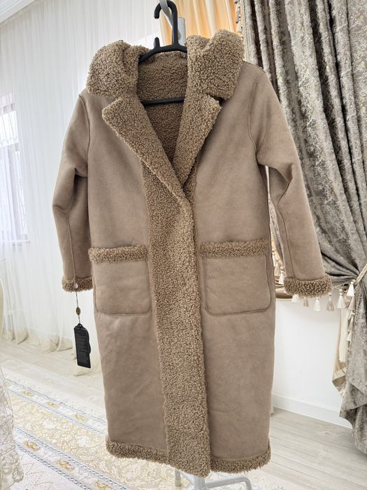 Тедди шуба двухсторонная