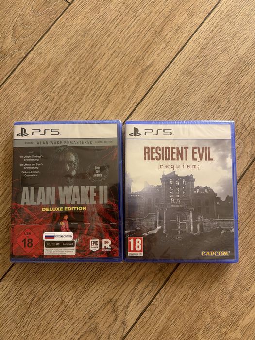 Alan Wake 2 Deluxe Edition, Resident Evil, диск PS5, новый