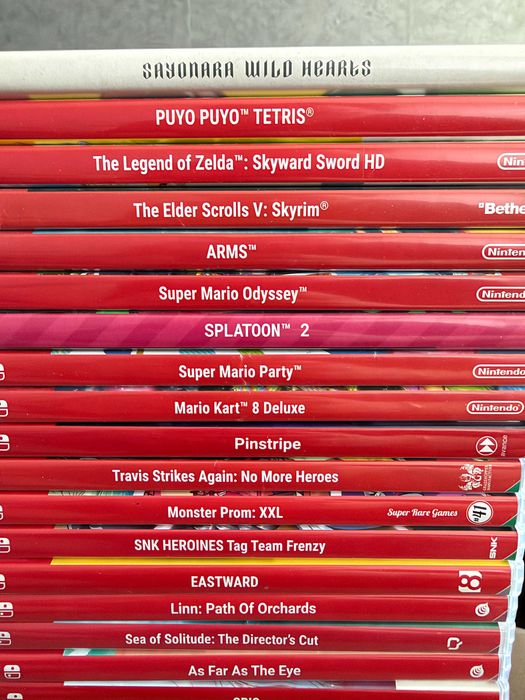Комплект от 27 игри за Nintendo Switch като нови