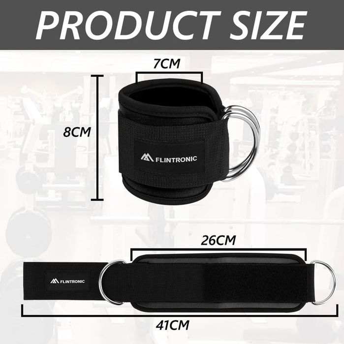 Set 2 chingi glezna FLINTRONIC pentru scripete fitness