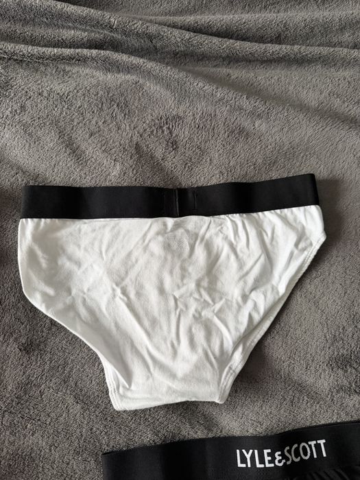 Lyle & Scott set 5 chiloti alb-gri-negru marimea S noi originali