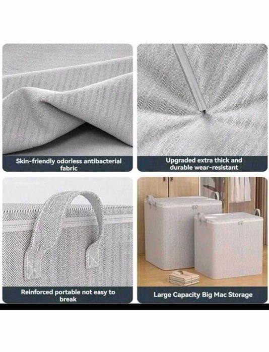 Нови Текстилни Сгъваеми торби за съхранение с цип