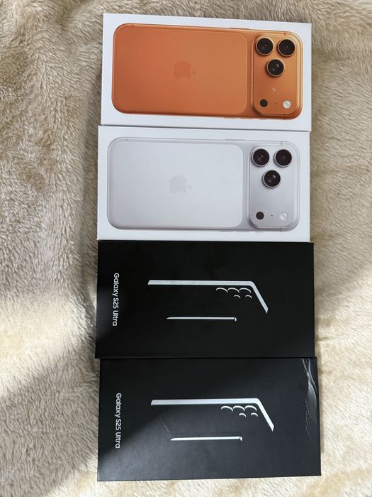 Samsung Galaxy S25 Ultra, 512GB, iPhone 17 Pro Max, 1TB Orange,Silver
