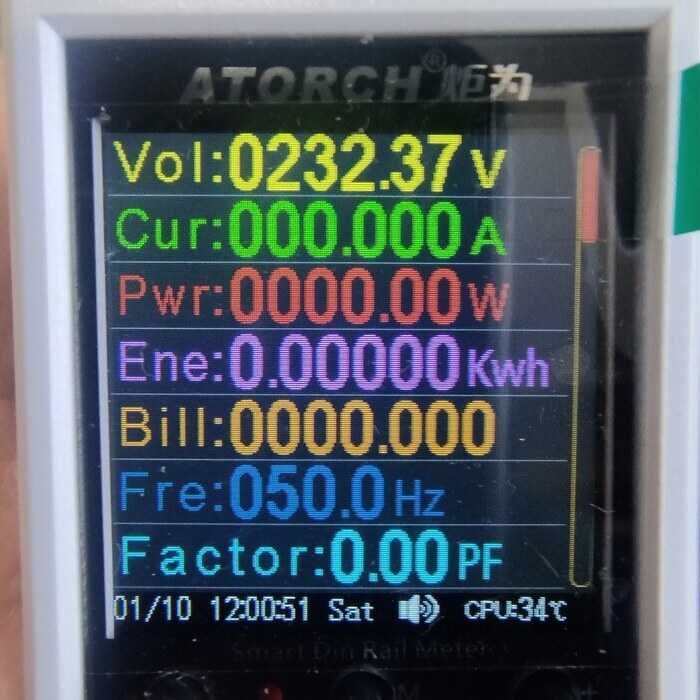 100A Двутарифен електромер с TFT LCD дисплей