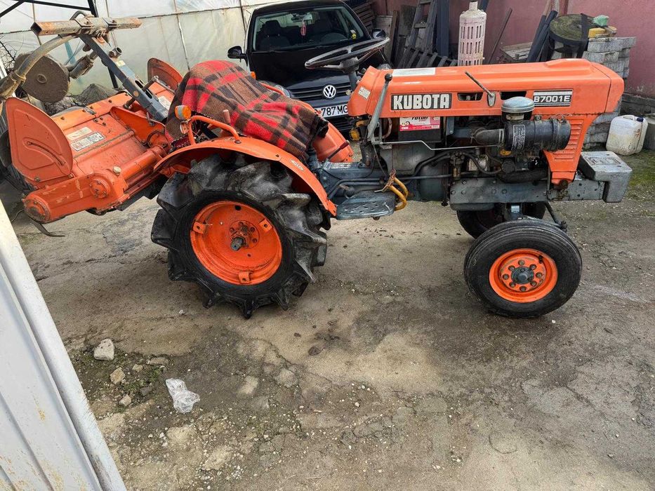 Kubota B7001E Mini Tractor Diesel 14CP + Freza Inclusa