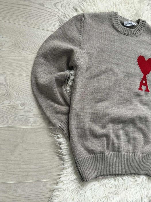 Pulover Ami, clasic, guler rotund