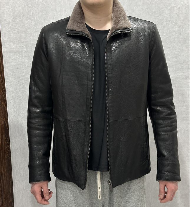 Кожанная дубленка