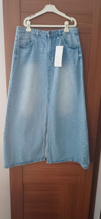 Юбка джинсовая светло- голубая