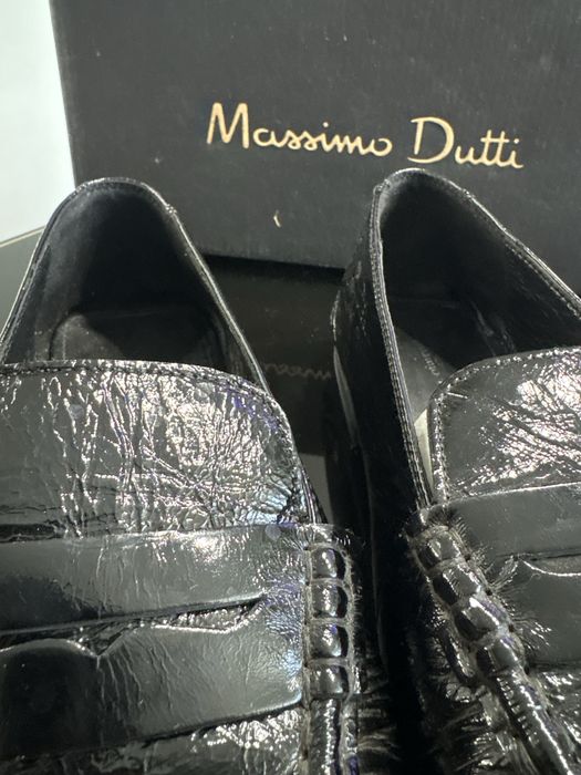 Оригинални дамски мокасини/лоуфъри на Massimo Dutti от естествена кожа