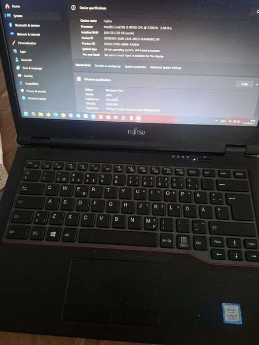 Fujitsu LIFEBOOK E449 laptop 8рам i3 8130