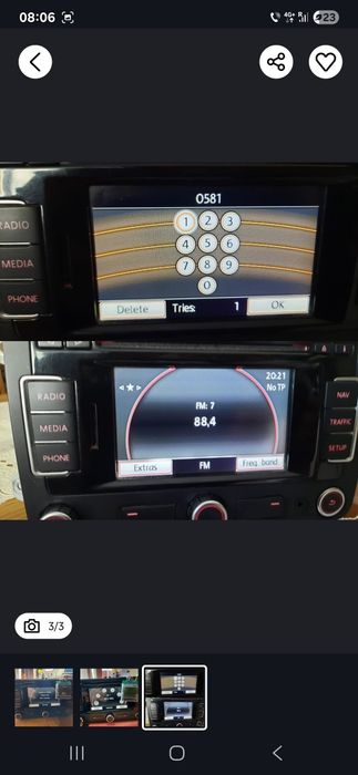 Rns510 Rcd310 rcd210 rnse pin code