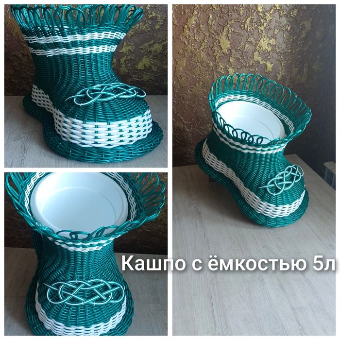Плету кашпо на заказ