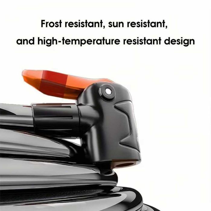 Ръчна помпа с манометър MARTAR, Стоманена, Сгъваема, 11 Bar / 160 PSI