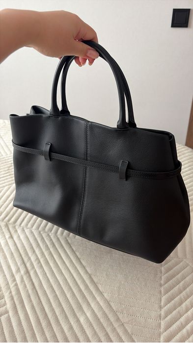 Сумка кожаная (черная)