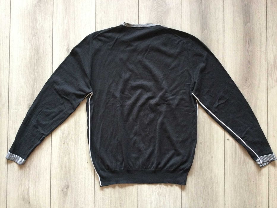 оригинален черен тънък пуловер ERMEGILDO Z ZEGNA размер XXL от Италия