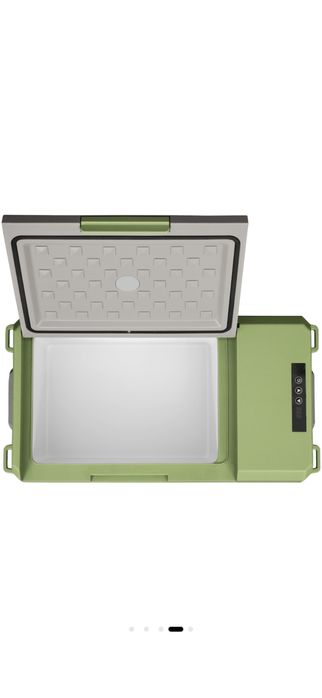 Lada frigorifica electrica Steamy-E, compresor, 12/24V, 110-240V, 16 litri, gri/verde