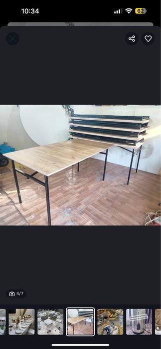 Арендаға стол, прозрачный стулья, посуда