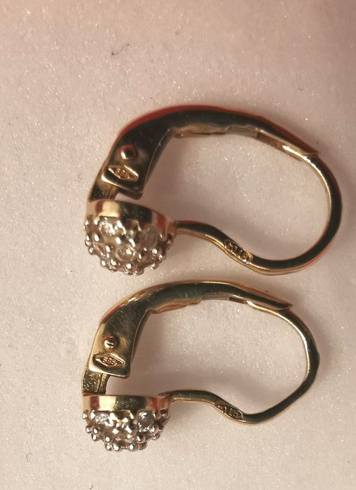 Cercei copii aur galben 585