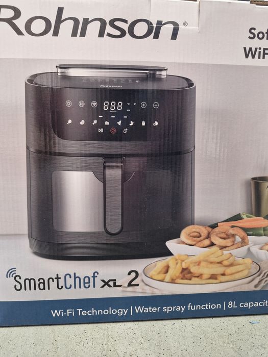 Friteuza cu aer cald si tehnologie Wi-Fi, Rohnson R2858 SmartChef XL 2
