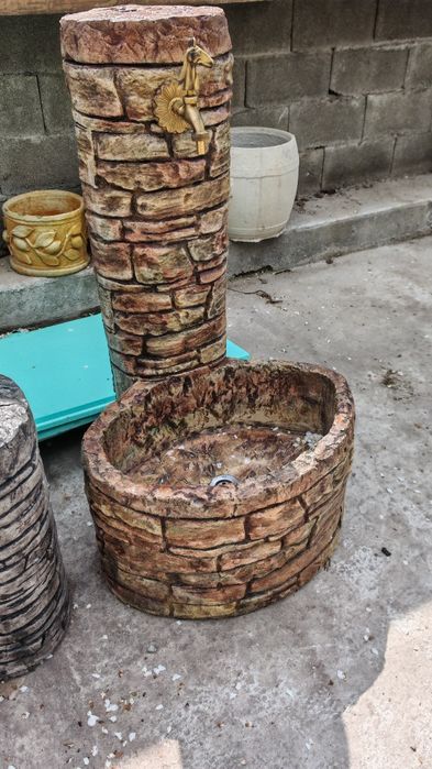 Чешма мивка от щампован бетон