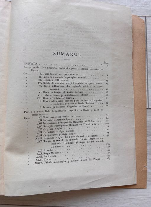 Vand Carte rară - Studiu istoric din 1928