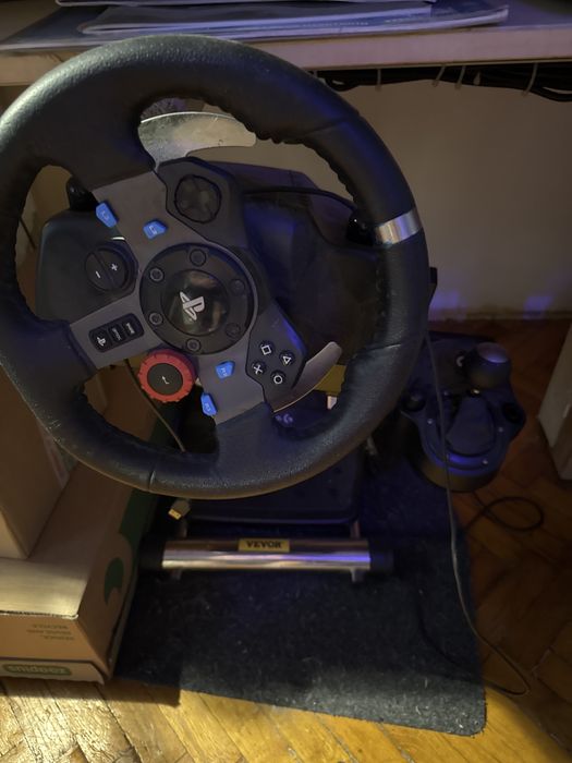 Volan PS5, schimbator, pedale si rack