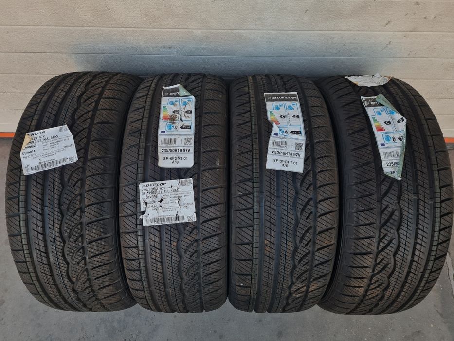 НовиВсесезонни гуми 4 броя DUNLOP SP Sport 01 AS 235 50 R18