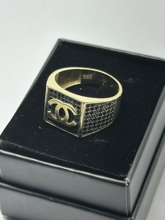 златен пръстен шанел 6.86гр 14к 585