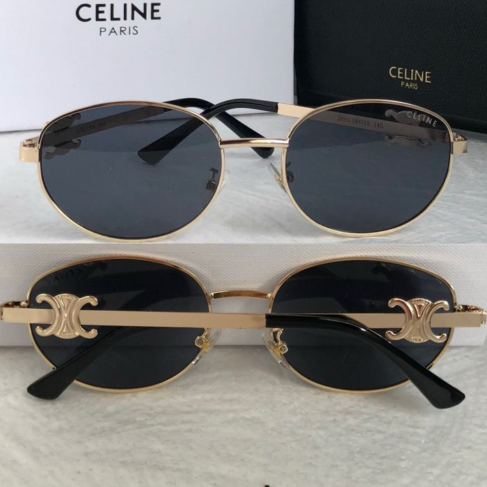 Дамски слънчеви очила елипса кръгли овални 2 цвята черни кафяви