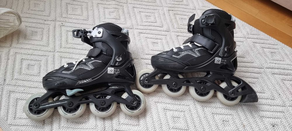 Ролери 32-35 размер и протектори Декатлон