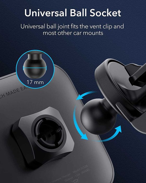 ESR Магнитно безжично зарядно устройство за кола (HaloLock