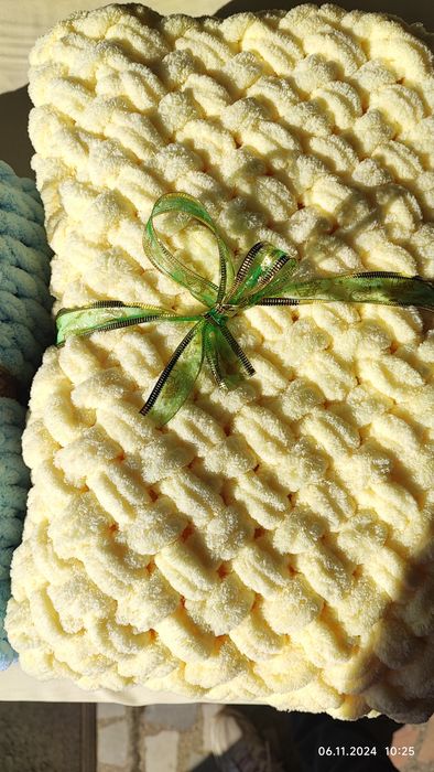 Ръчно плетени бебешки одеалца от хипоалергенна  прежда