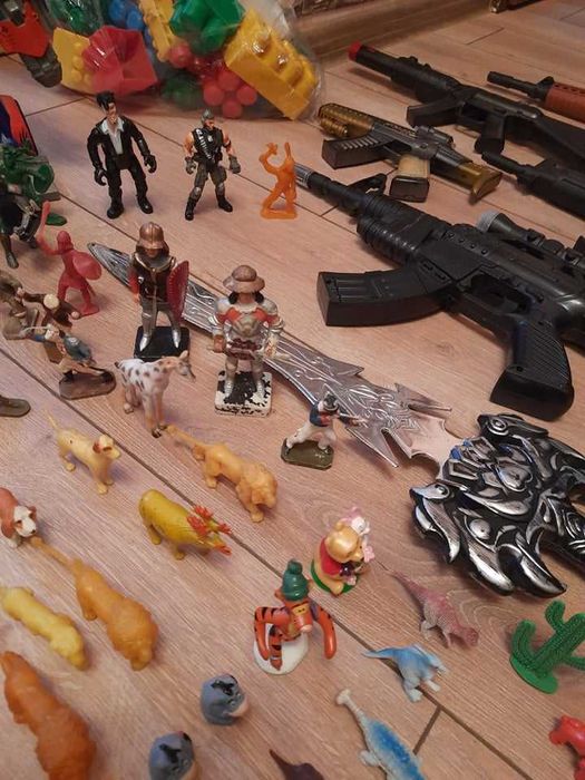 Животни-играчки, костенурките нинджа, играчки за стрелба, конструктори