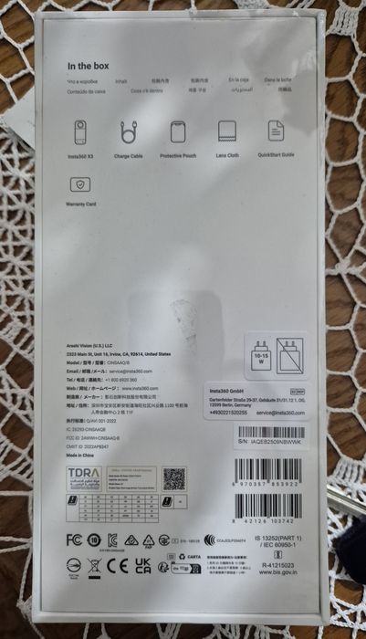 Camera video sport Insta360 X3