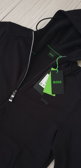 Hugo Boss Saggy Curved Full Zip Hoodie M НОВО ОРИГИНАЛ Мъжка с цял цип