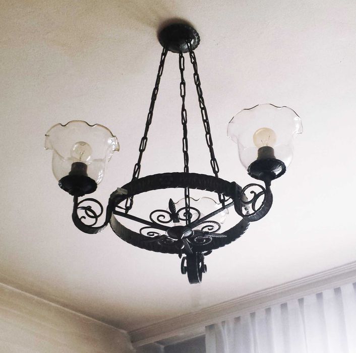 Винтидж полилеи -  ковано желязо