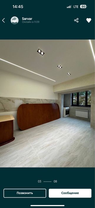 Своя! Лабзак 105-110 квадрат 3 хона, не студия, ц-12 камолон ош