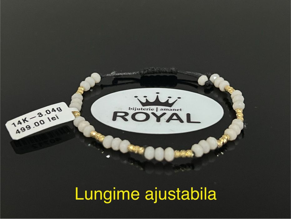 Bijuteria Royal CB : Bratara cu snur aur 14k 3,04gr
