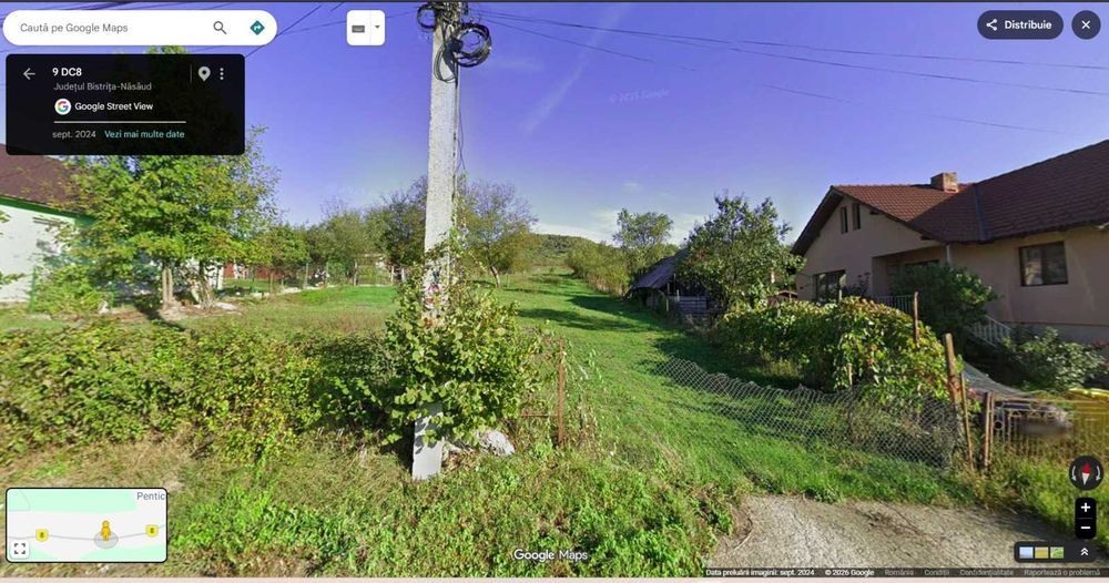 Teren de vanzare Ghinda, judetul Bistrita-Nasaud
