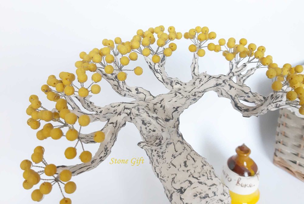 Дръвче Вулканичен Камък Индивидуална Поръчка, Подарък Юбилей, Кръщене