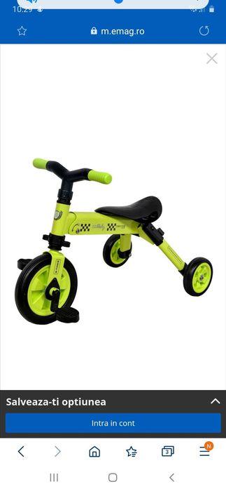 Tricicleta DHS 2in 1 B-Trike