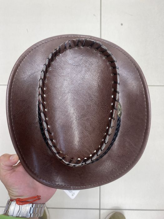 Кожена каубойска шапка