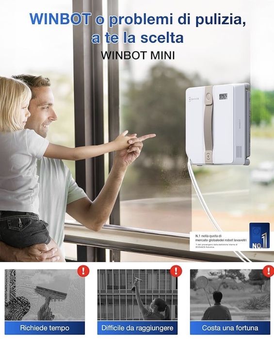 Robot de curățat geamuri ECOVACS WINBOT MINI