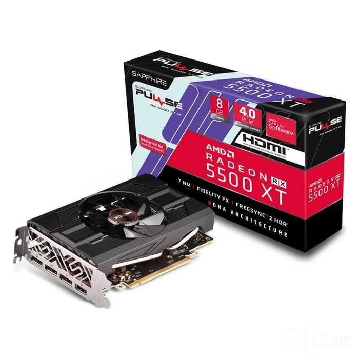Видеокарта RX5500XT 8GB Sapphire Pulse