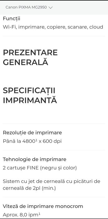 Imprimanta Canon
