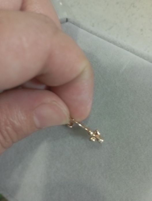 Детский серьги 585